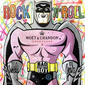 Batman aime le champagne Moët et Chandon