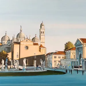Autumn in Prato della Valle. Triptych
