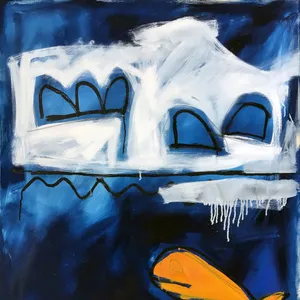 AN ORANGE WHALE VISITS INUITS