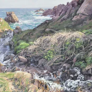 Bretagne, ruisseau côtier