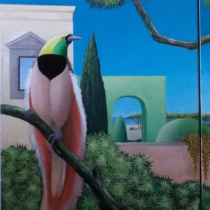 Triptych of the birds of paradise