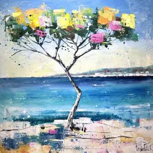 Mediterranean landscape expressionist abstract # 01
