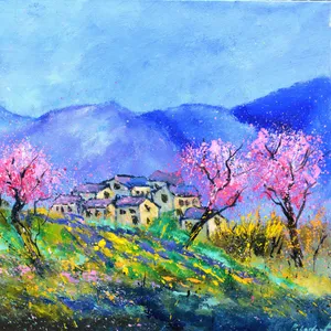 Blooming tress in Provence