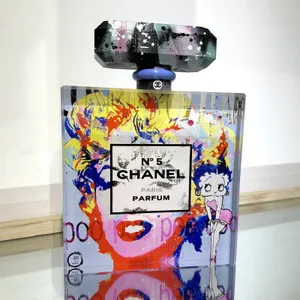 Flacon Chanel n°5, Marilyn et Betty, bleu