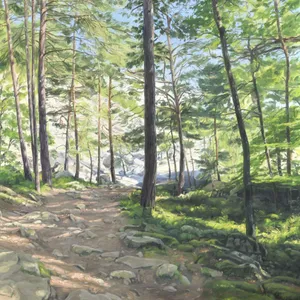 A l'orée de la rivière de pierre