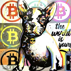 My French Bulldog loves Rolex and Bitcoins