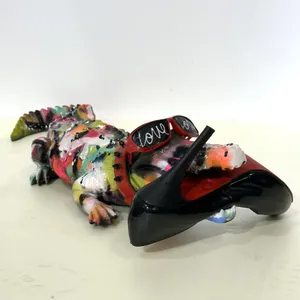 My crocodile is a Louboutin fetishist