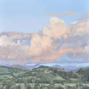 Vingt-août, roches de Mariol, coucher de soleil