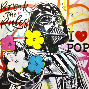 Dark Vador loves Andy Warhol's flowers