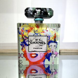 Flacon Chanel n°5, Marilyn et Betty, vert