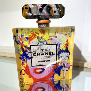 Flacon Chanel n°5, Marilyn et Betty, orange