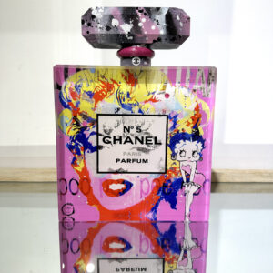 Flacon Chanel n°5, Marilyn et Betty, rose