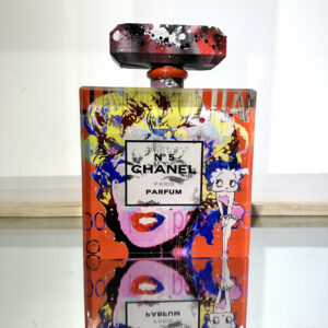 Flacon Chanel n°5, Marilyn et Betty, rouge