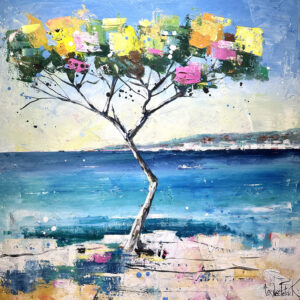 Mediterranean landscape expressionist abstract # 01