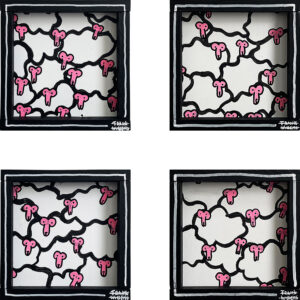 COUNTING SHEEP – Small – Set of 4 – Black