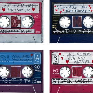 MIXTAPE – SET OF 4 LOVE MIXTAPES – Set 01