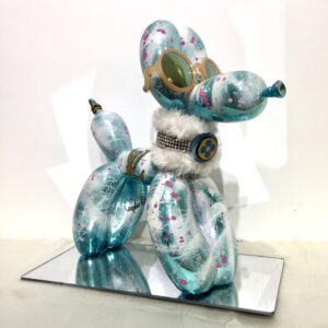 My blue dog loves Louis Vuitton