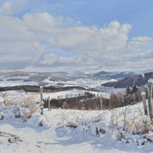 Chemin dans la neige, Saint Julien du Pinet