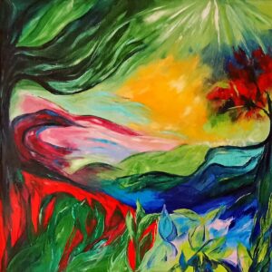 Sonnenstrahlen-Durchbruch